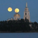 Mars and the Earth's Moon